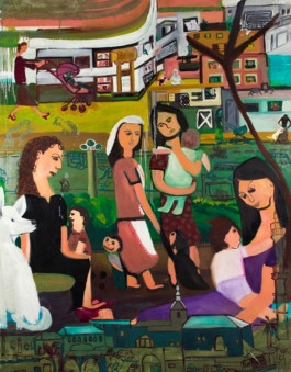 Yuhanan and I, oik on canvas, 2011 